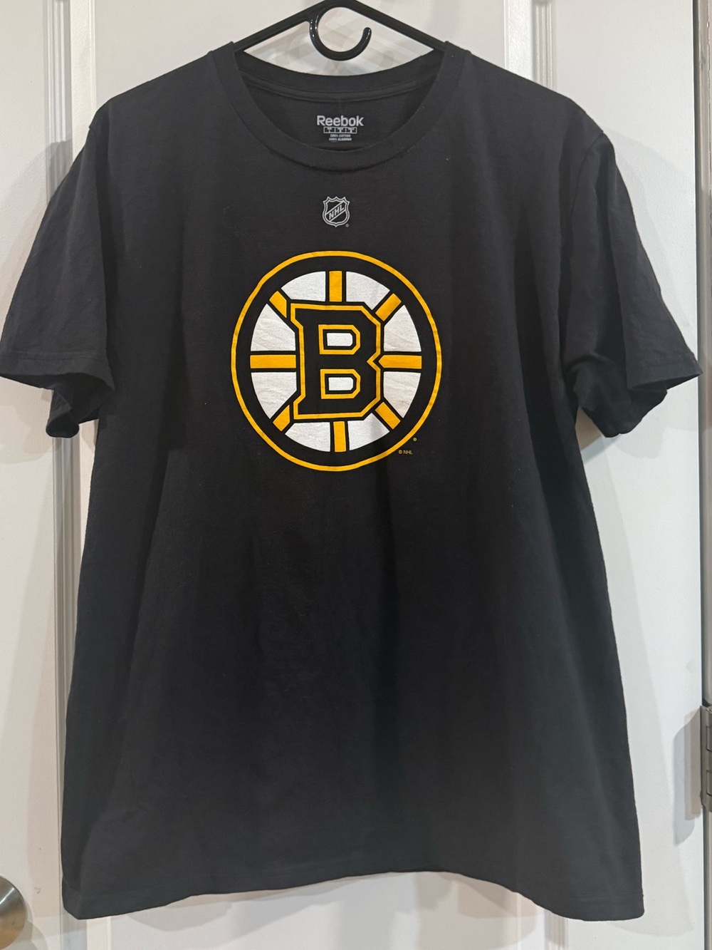 Reebok Black RASK 40 Hockey Tee with Yellow Numbers
